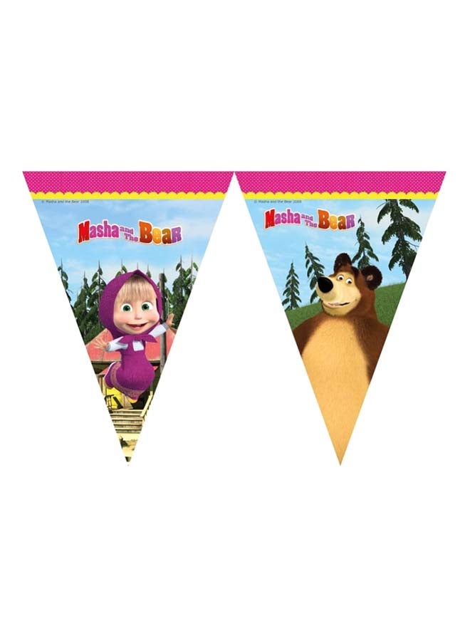 بروكوس شعار مثلث الشكل بتصميم مستوحى من مسلسل الرسوم المتحركة Masha And The Bear 2.3متر - Image 1