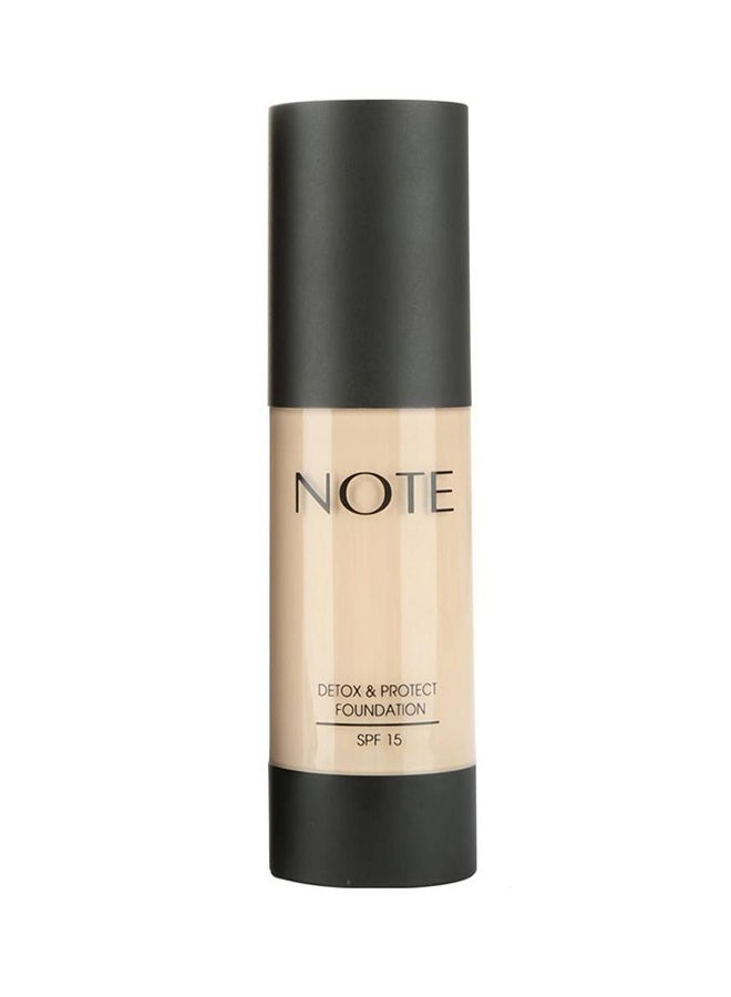 Note Detox And Protect Liquid Foundation SPF 15 01 Beige - Image 1