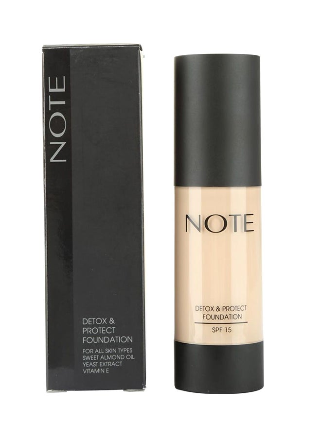 Note Detox And Protect Liquid Foundation SPF 15 01 Beige - Image 2
