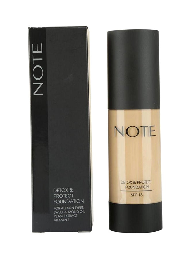 نوت كريم أساس سائل يحمي ويزيل السموم بعامل حماية من الشمس SPF15 03 بيج متوسط - Image 2