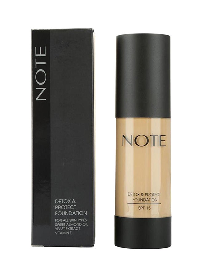 نوت كريم أساس سائل ديتوكس آند بروتيكت بعامل حماية من الشمس SPF15 05 بيج عسلي - Image 2