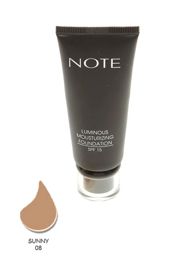 Note Luminous Moisturizing Foundation SPF15 08 Sunny  - Image 1