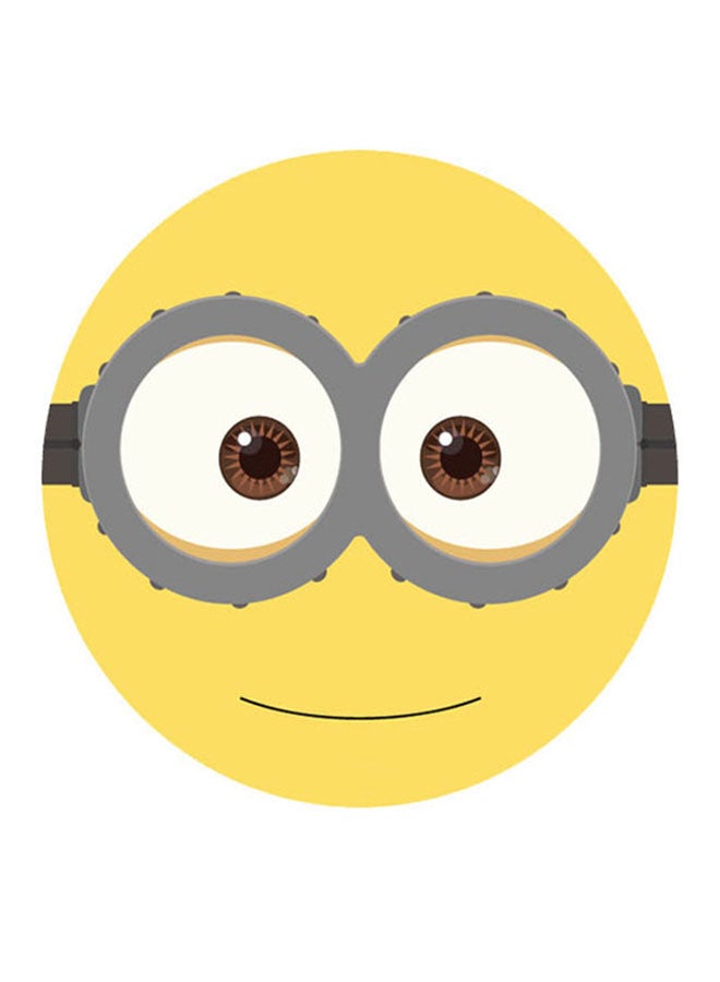 BP Minions Printed Pin Badge Yellow/Grey/White - Image 1