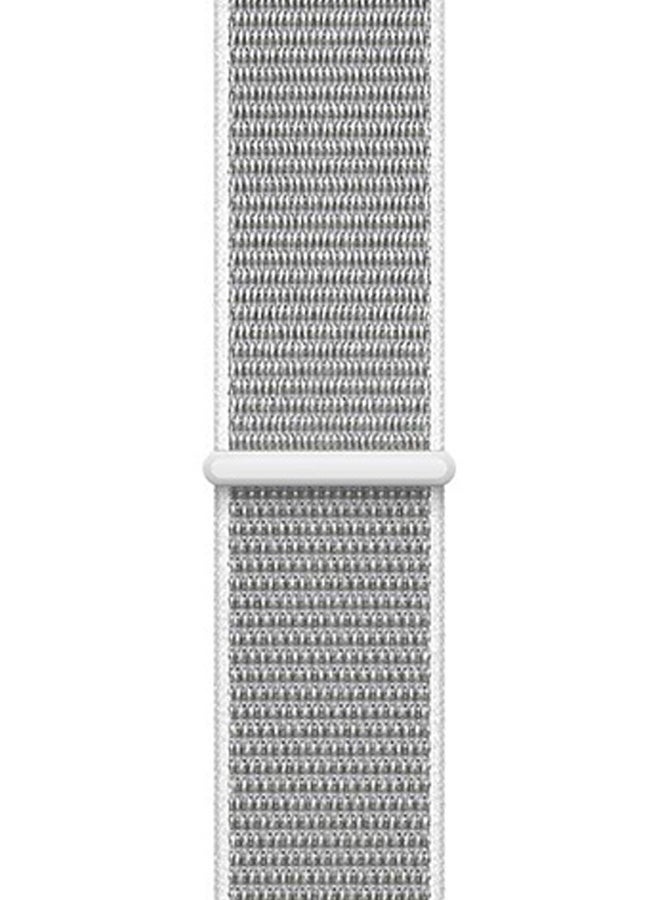 إيهوم سوار بديل من القماش لساعة أبل سيريس 3/4/5 فضي - Image 3