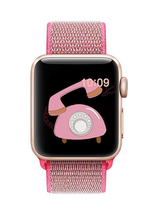 EHOME Replacement Band For Apple Watch Series 3/2/1 Pink - Image 3