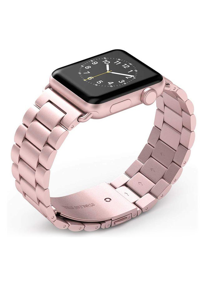 EHOME Replacement Band For Apple Watch Series 3/2/1 Rose Gold - Image 3