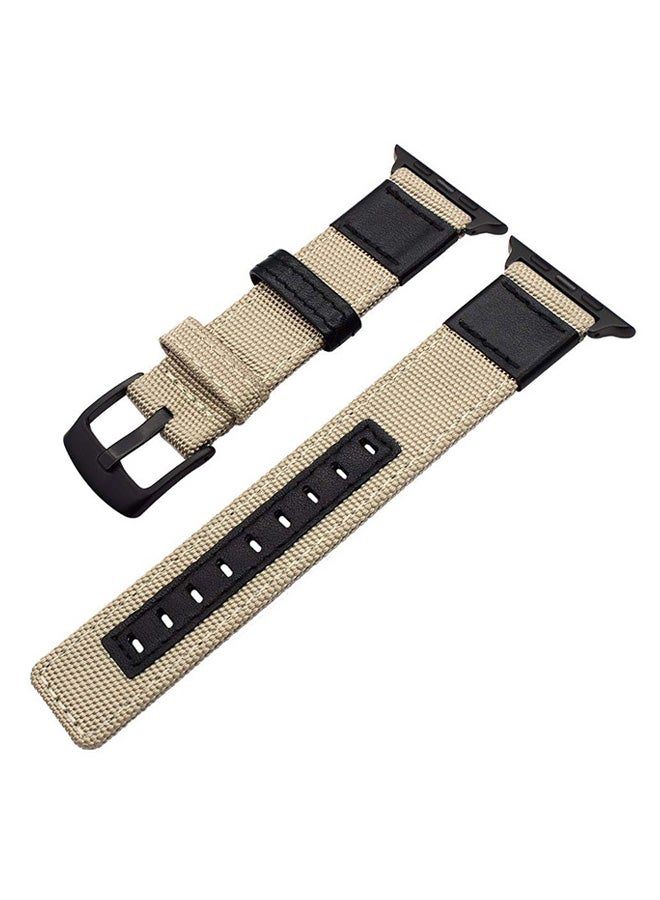 EHOME Replacement Band For Apple Watch Series 4/5 khaki - Image 2