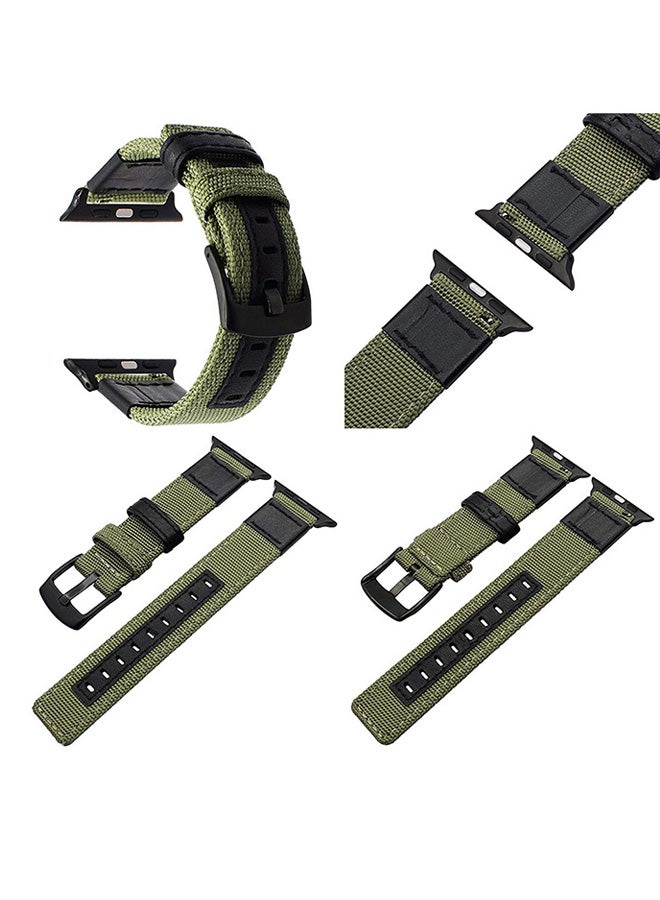 EHOME Replacement Band For Apple Watch Series 4/5 Army Green - Image 3