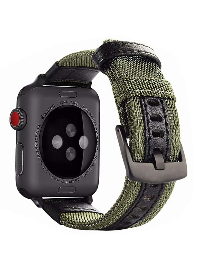 EHOME Replacement Band For Apple Watch Series 4/5 Army Green - Image 1