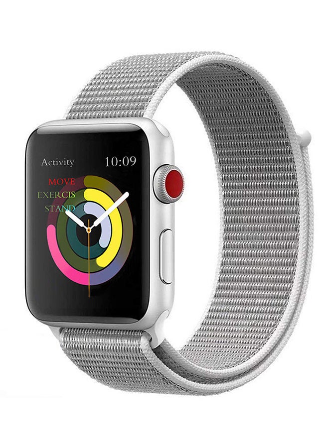 EHOME Replacement Band For Apple Watch Series 3/2/1 Silver - Image 2