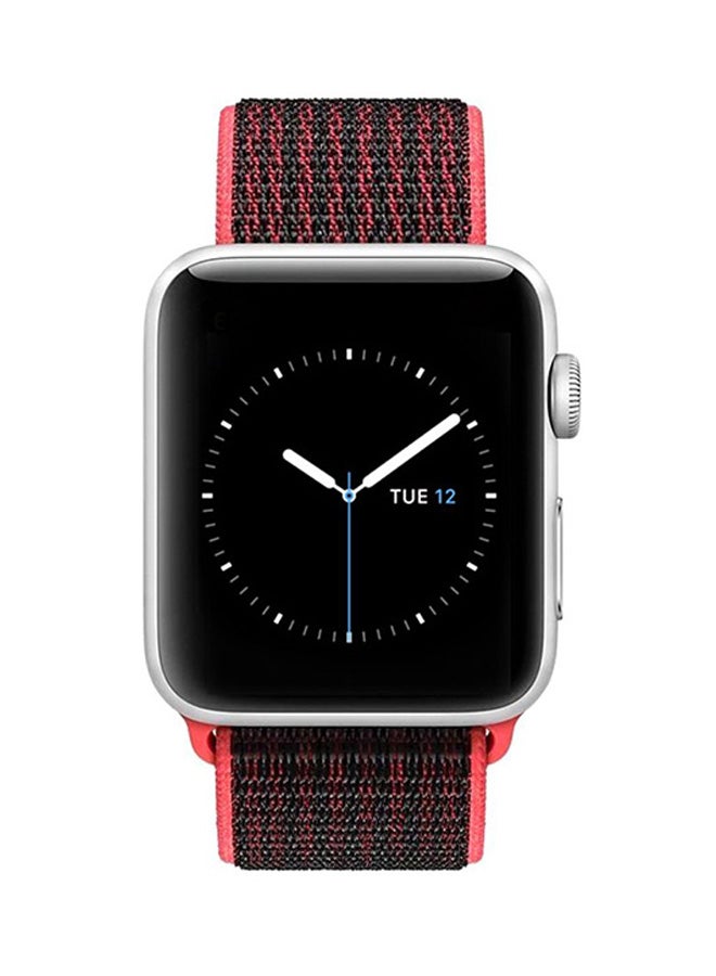 EHOME Replacement Band For Apple Watch Series 3/2/1 Black/Red - Image 2