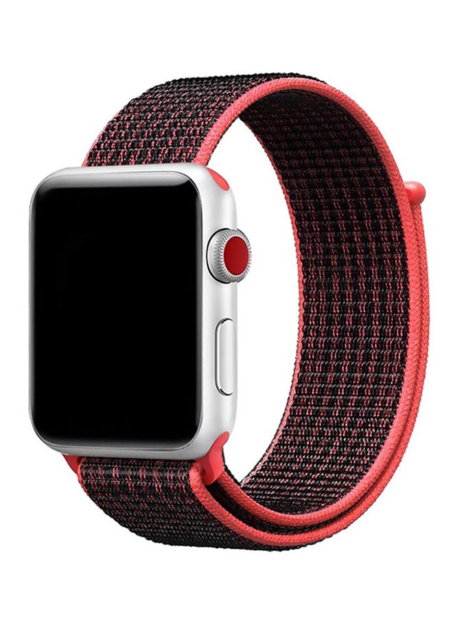 EHOME - Fabric Replacement Band For Apple Watch 40mm Red - Image 1