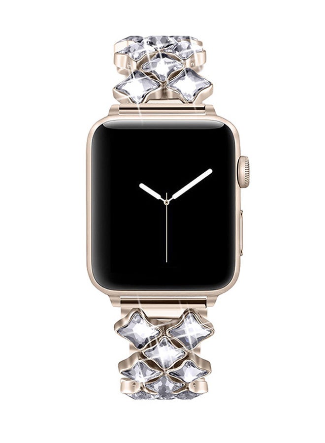 EHOME Replacement Band For Apple Watch Series 3/2/1 Gold - Image 2