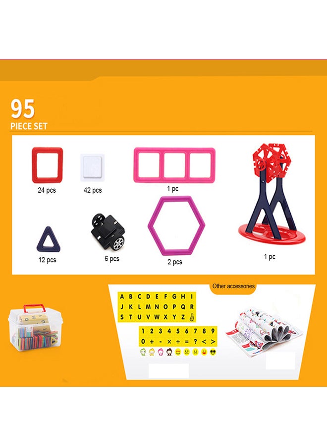 Cool Baby 95-Piece Magnetic Blocks Building Toy 95 - Image 2