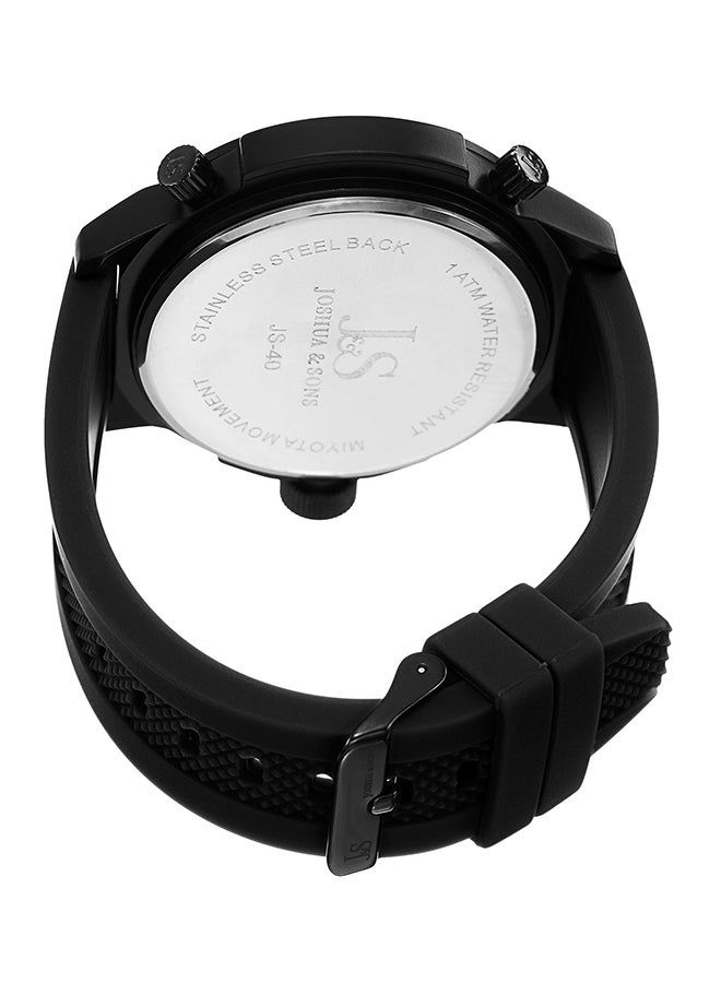 ساعة بعقارب مقاومة للماء للرجال طراز JS-40-BK men