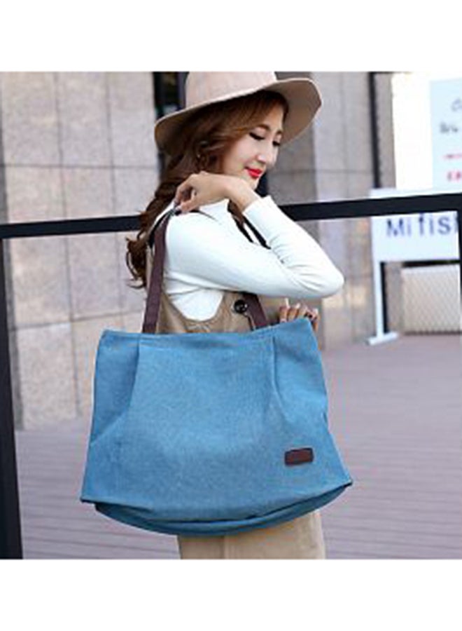 Large Capacity Tote Bag Blue  - Image 3