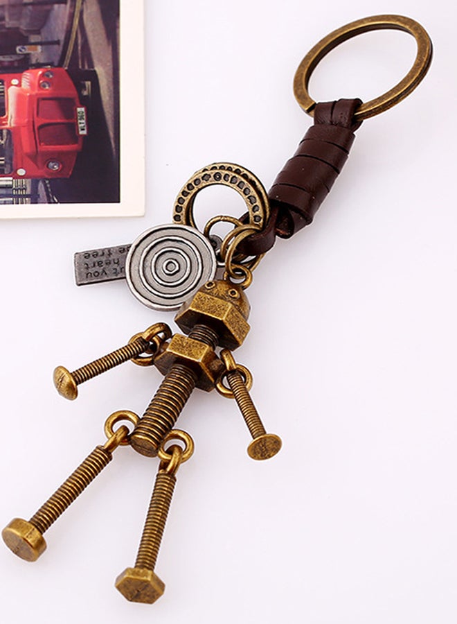 Sharpdo Screw Robot Key Chain Brown - Image 2