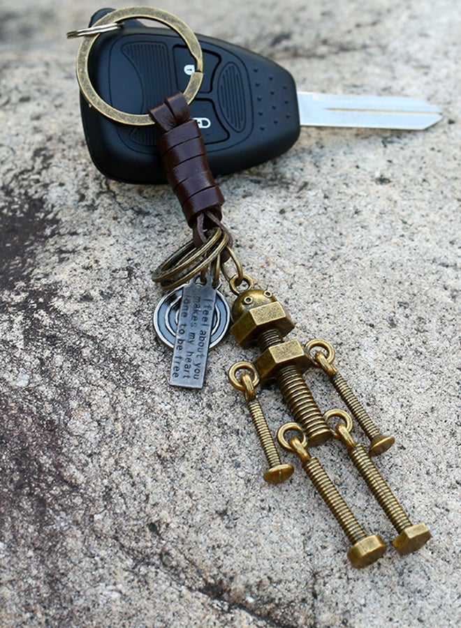 Sharpdo Screw Robot Key Chain Brown - Image 5