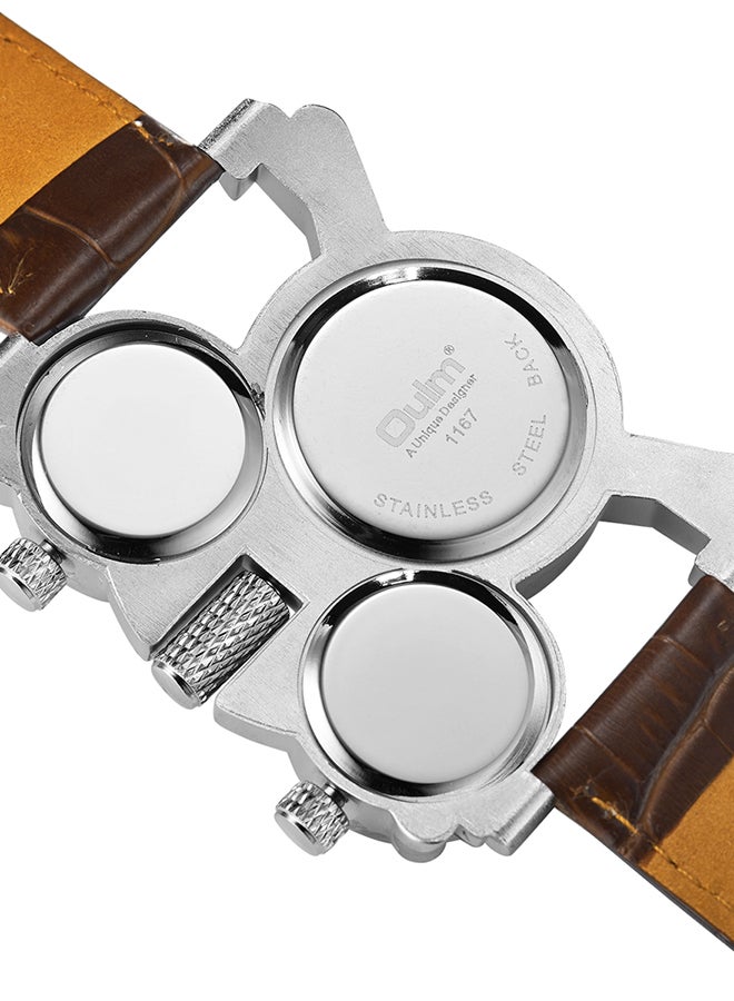 Oulm Men's PU Leather Analog Watch OL-HP1167  - Image 3