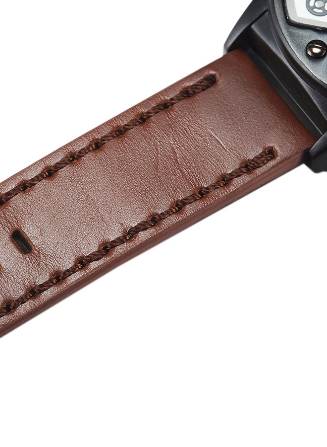 Oulm men PU Leather Analog Watch OL-HP3578  - Image 3