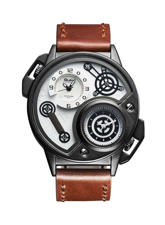 Oulm men PU Leather Analog Watch OL-HP3578  - Image 1