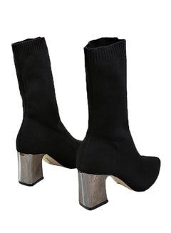 Sharpdo Classic Sock Boots Black  - Image 3