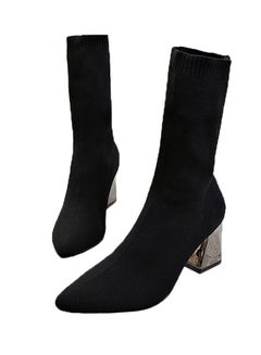 Sharpdo Classic Sock Boots Black  - Image 2