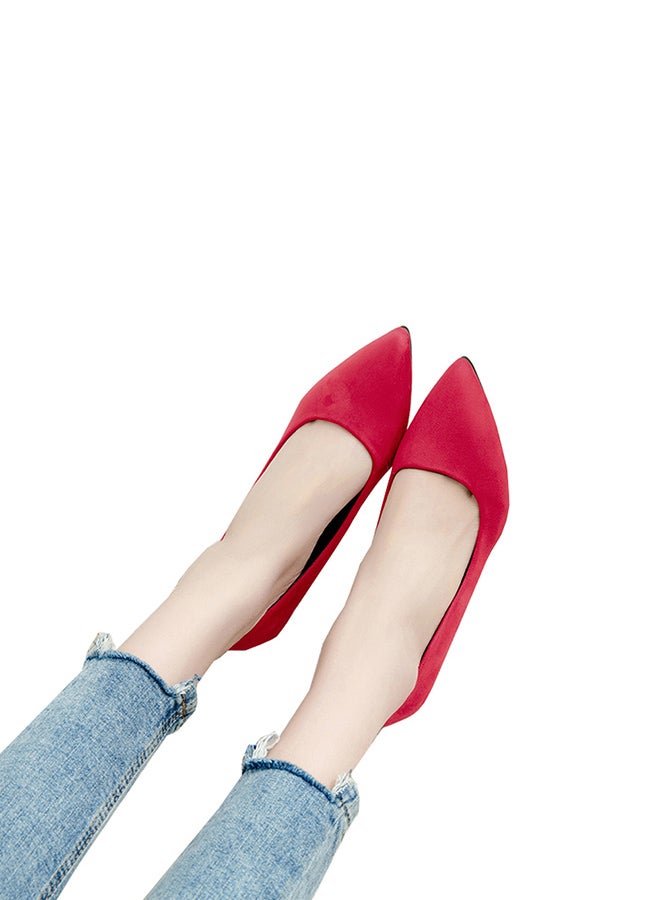 Sharpdo Classic High Heel Pumps Red  - Image 4