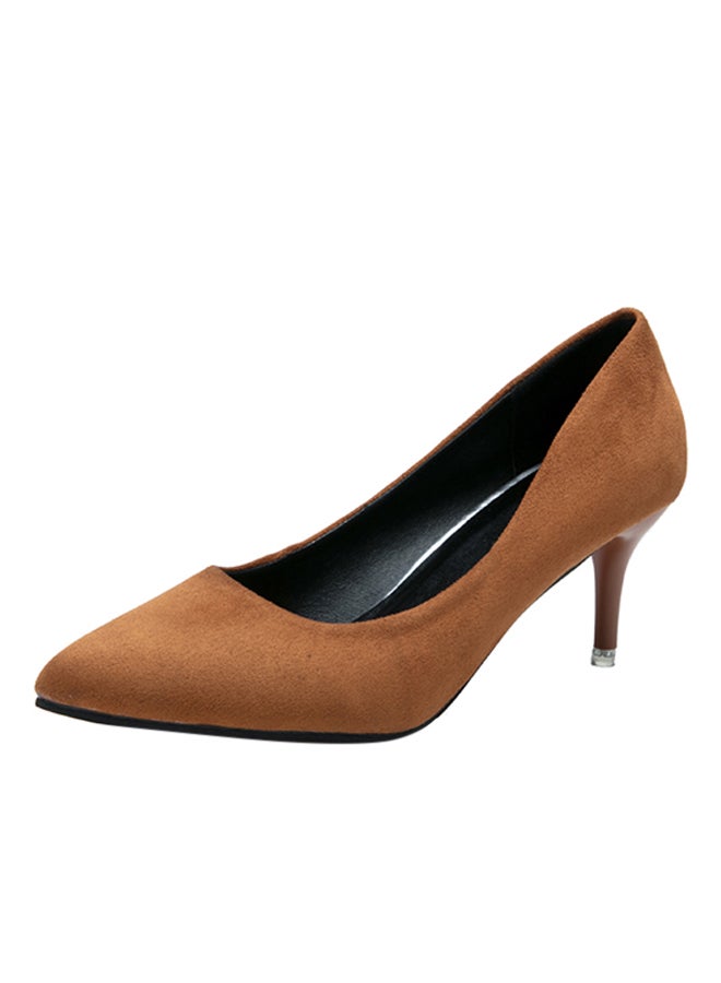 Sharpdo - Classic High Heel Pumps Brown - Image 1