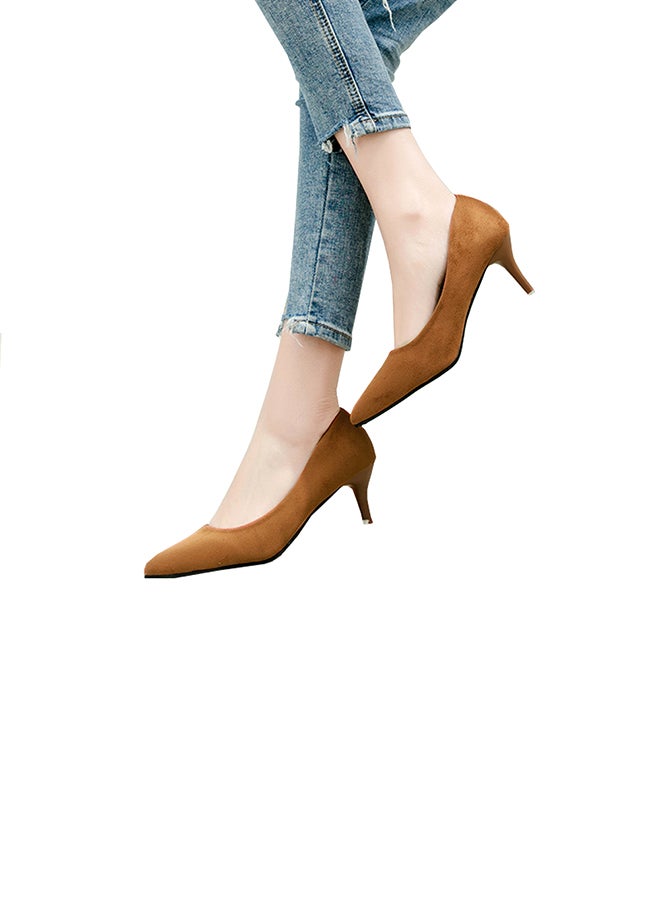 Sharpdo - Classic High Heel Pumps Brown - Image 1