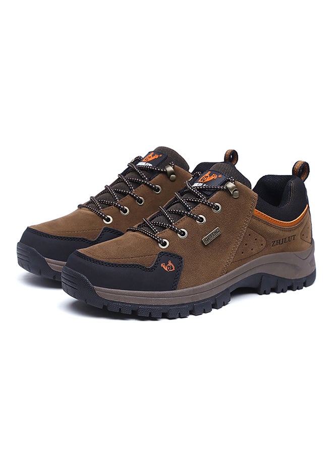 Sharpdo Lace Up Outdoor Trainers Brown - Image 3