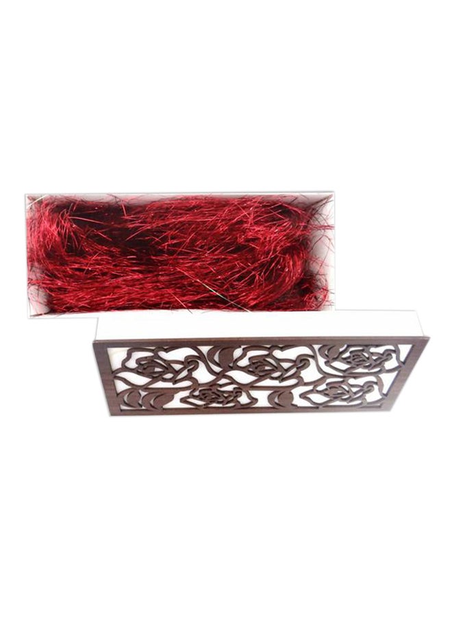 Tamona Decorative Shredded Foil Filler Metallic Red