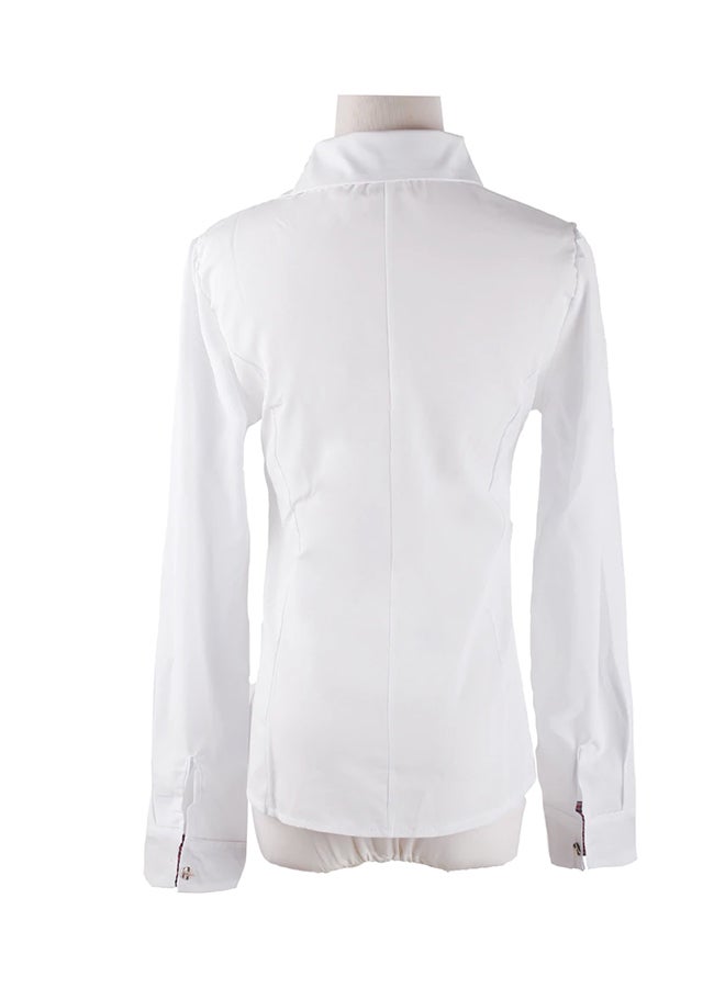 Collared Neck Shirt White - Image 2