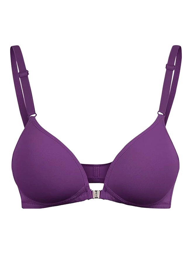 Wireless Push-Up Bra Purple  - Image 1