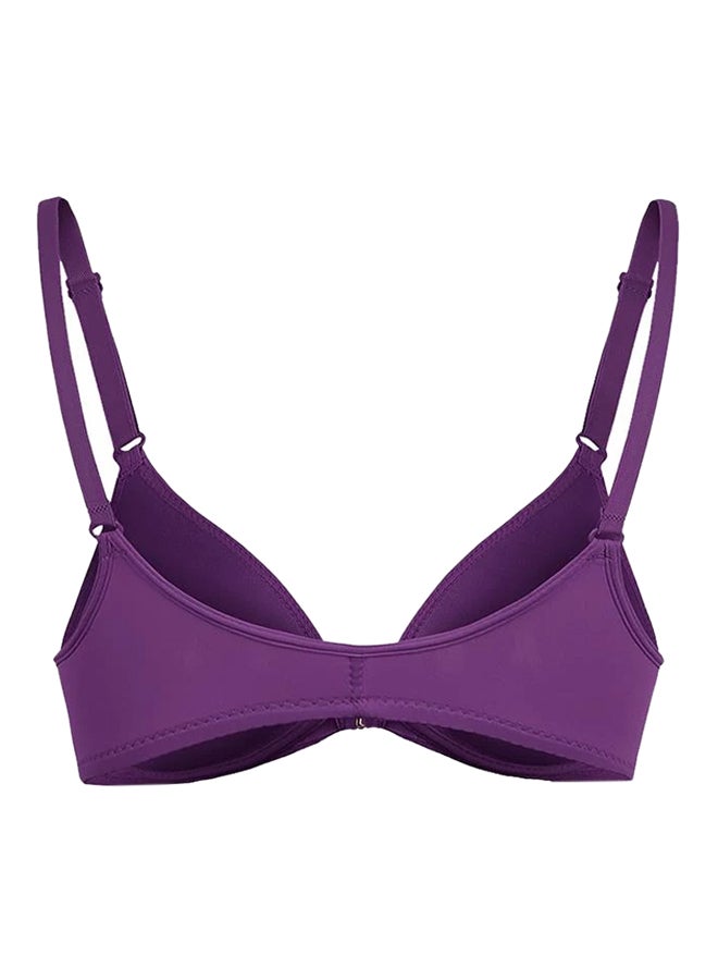 Wireless Push-Up Bra Purple  - Image 2