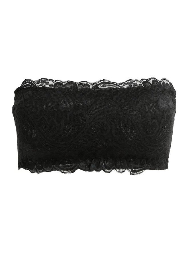 Generic Adjustable Back Thin Breathable Bra Crop Top Black  - Image 1