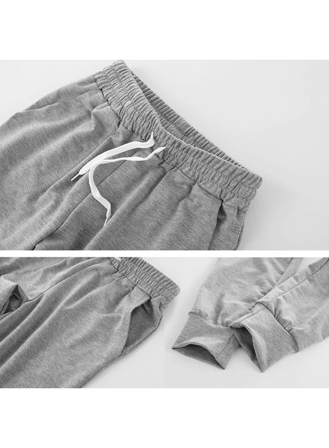 High Waist Yoga Trousers Grey  - Image 3