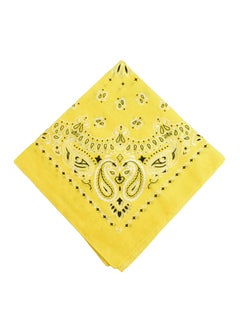 Printed Square Scarf Yellow