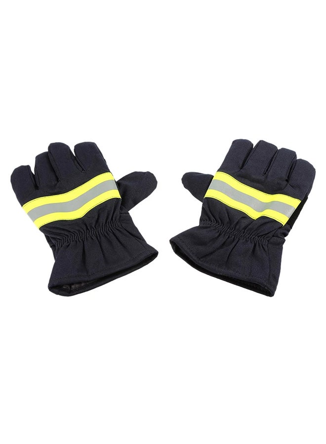 Protective Waterproof Heat-Resistant Gloves With Reflective Strap Black  - Image 1