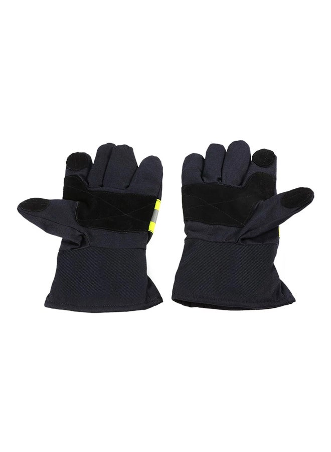 Protective Waterproof Heat-Resistant Gloves With Reflective Strap Black  - Image 2