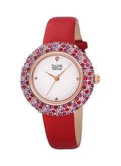 women Swarovski Crystal Studded Analog Watch BUR227