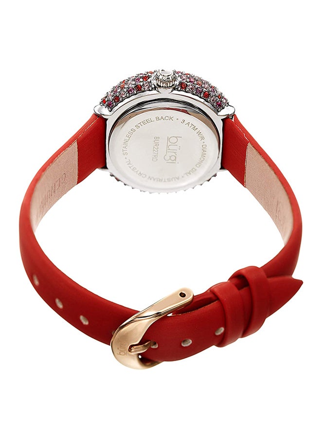 Burgi - women Swarovski Crystal Studded Analog Watch BUR227 - Image 1