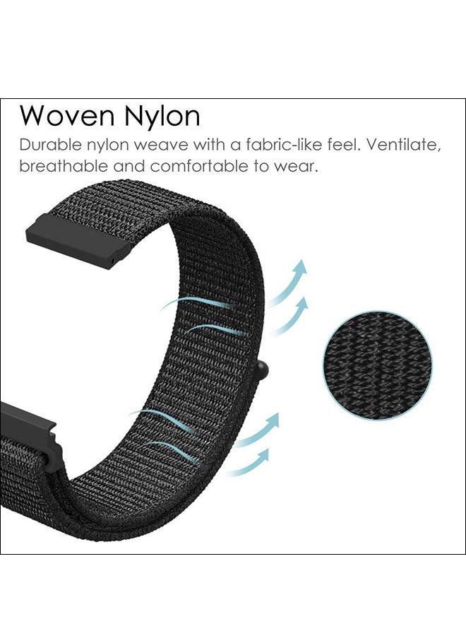 فينتي سوار قابل للاستبدال لساعة سامسونج جير إس 3 الرائدة / الكلاسيكية أسود - Image 3