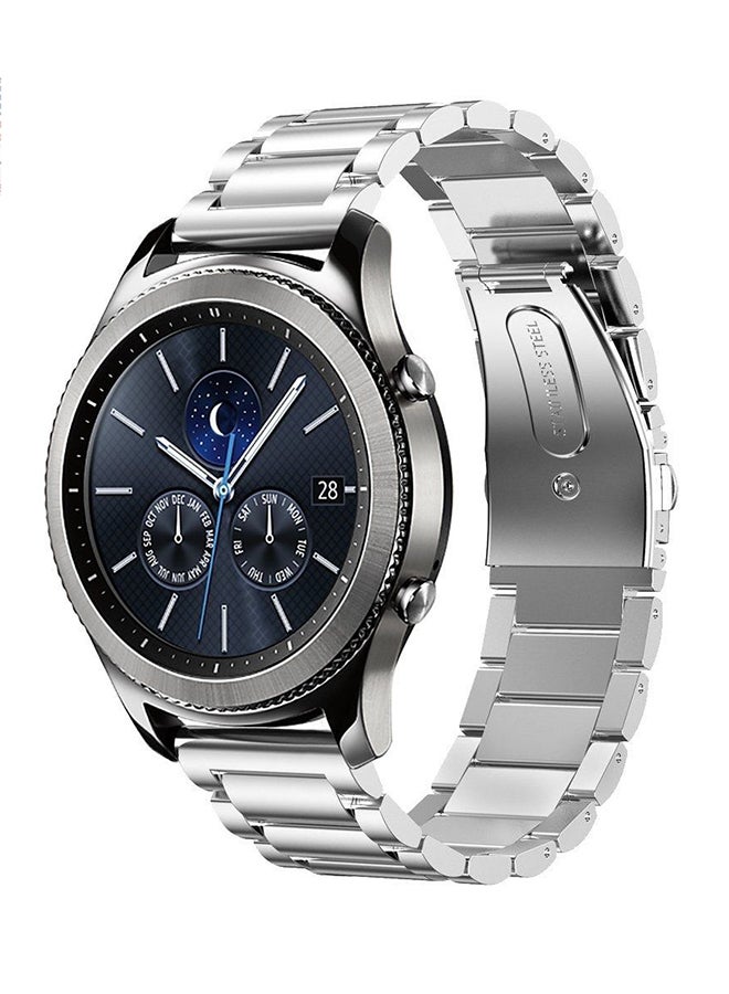 ProTeck Replacement Band For Samsung Gear S3 Frontier/Gear S3 Classic Silver - Image 2