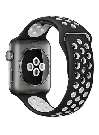 Replacement Band For Apple Watch Series 1/2/3 38/42mm Black/White - v1546526069/N19960000A_1