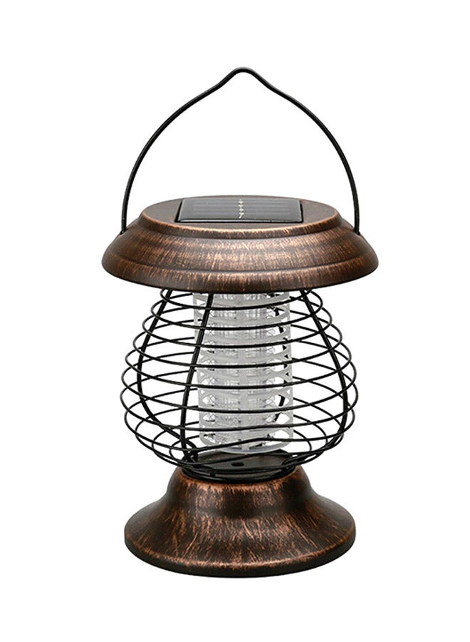 Sharpdo Portable Solar Power Vintage LED Trap Lamp Brown/White 16 x 25cm - Image 1