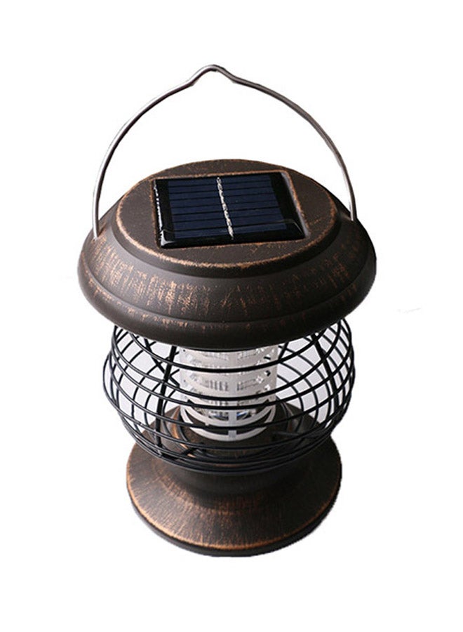 Sharpdo Portable Solar Power Vintage LED Trap Lamp Brown/White 16 x 25cm - Image 2