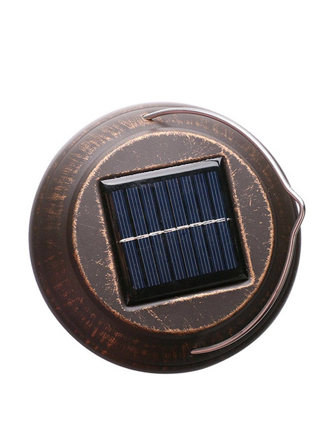 Sharpdo Portable Solar Power Vintage LED Trap Lamp Brown/White 16 x 25cm - Image 3