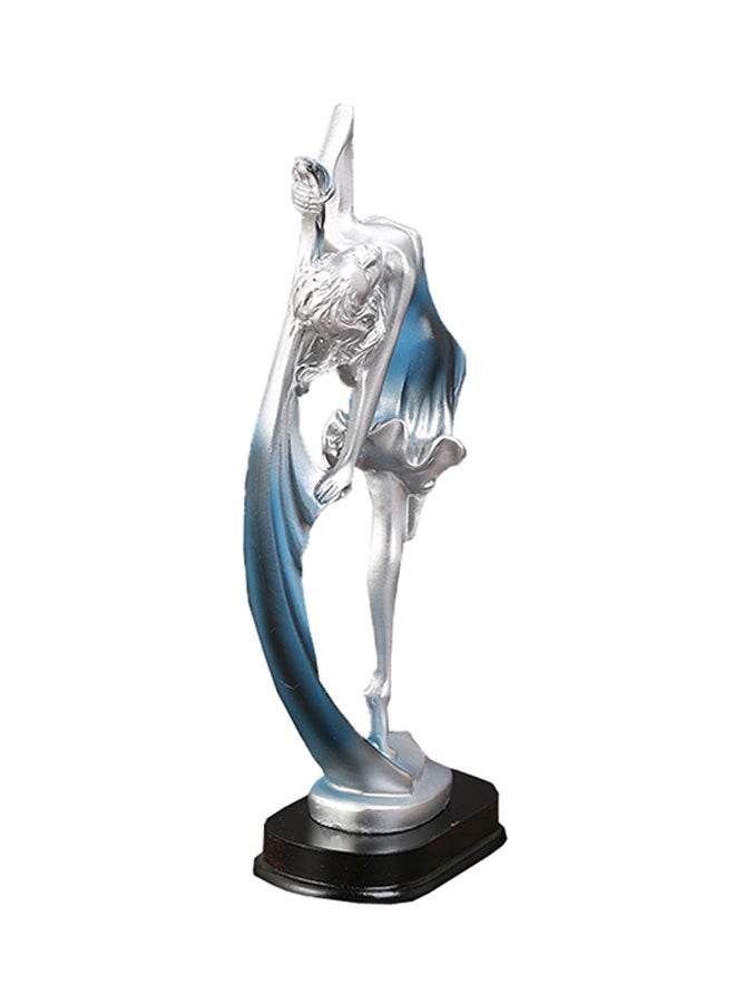 شاربدو زينة للديكور على شكل سيدة راقصة أزرق/فضي/أسود - Image 2