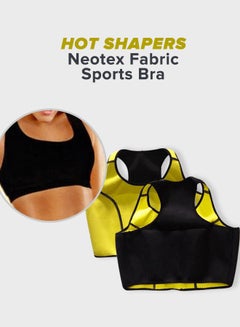 Cyber Neotex Sports Bra Yellow/Black  - Image 3